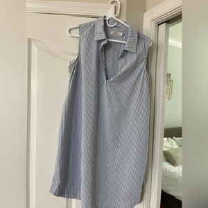 Vineyard Vines Seersucker shift dress in light blue
